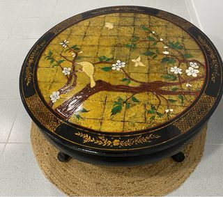 Antigua mesa redonda china lacada 90cm