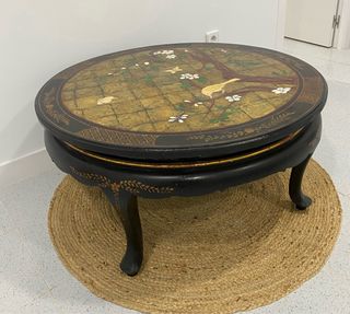 Antigua mesa redonda china lacada 90cm