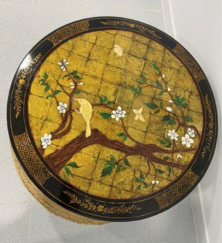 Antigua mesa redonda china lacada 90cm