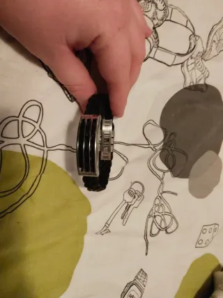 Pulsera Viceroy Acero Inoxidable Negra y Plateada