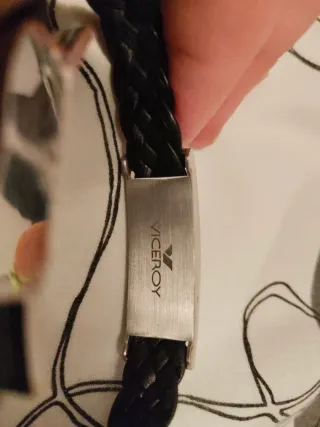 Pulsera Viceroy Acero Inoxidable Negra y Plateada