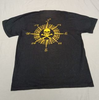 Camiseta Rock Eagle Calavera Pirata Talla L