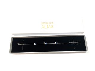 pulsera plata 925mm con piedra con circonita