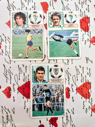 ANTUGUOS CROMOS LIGA 83/84 GONZÁLEZ JARO ZUBIZARRE