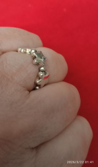 Anello Argento Sterling elastico