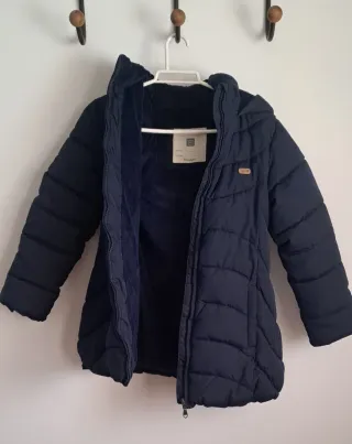 Chaquetón azul marino T: 9-10 años
