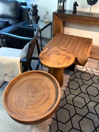 Mesa auxiliar madera