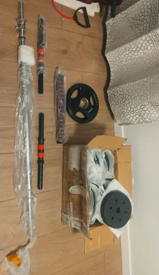 Pesas y Barra Gimnasio