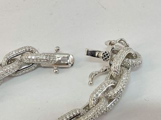 pulsera plata 925mm con piedra con circonita