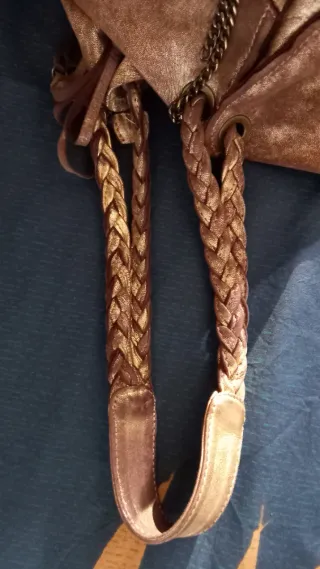 Borsa hobo Braccialini pelle dorata