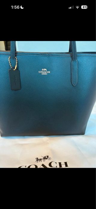 Bolso Coach City Tote Teal