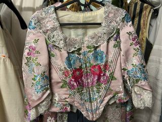 Traje de Fallera Rosa Maquillaje