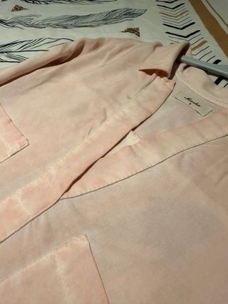 Blusa rosa manga larga