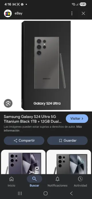 Samsung S24 Ultra 1TB Gris