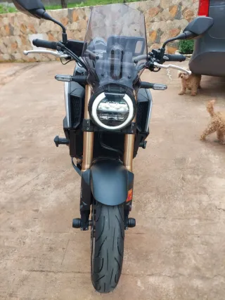 Honda CB 650 R Negra y Dorada