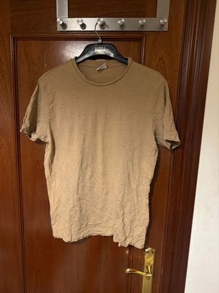 Camiseta Mango Talla L Beige