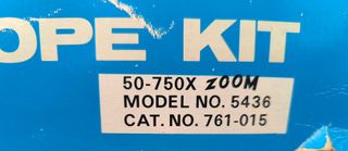 Microscopio Kit Vintage 50 x 750x Años 70