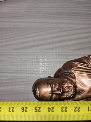 Statuetta Padre Pio Bronzo Mano danneggiato