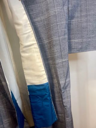 Kimono Vintage Blu/Grigio Taglia Unica