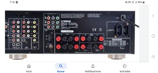 Receptor AV Yamaha RX-V440RDS Plata