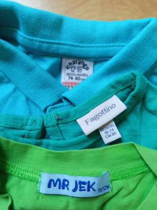 Lote 3 camisetas bebé 18 meses