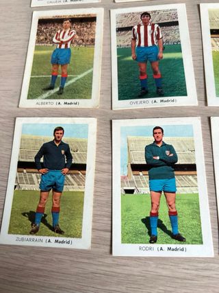 Lote 11 cromos Atlético Fher 1971