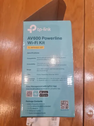 Kit adattatori Powerline Wi-Fi TP-Link AV600