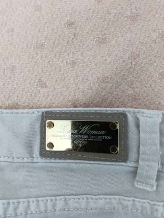 Pantalón vaquero Lara mujer talla 38 beige