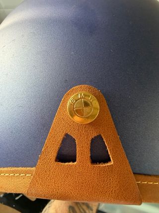 Casco BMW estilo bowler azul