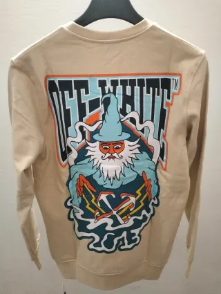 Felpa Off-White Uomo Beige Taglia M