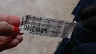 Falda vaquera mini acolchada