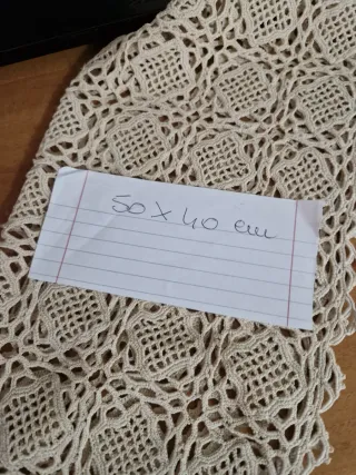 Centrino filet grande fatto a mano