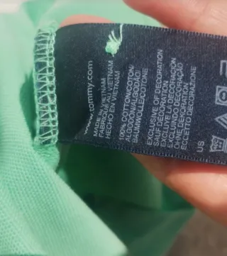 Polo Tommy Hilfiger verde vintage