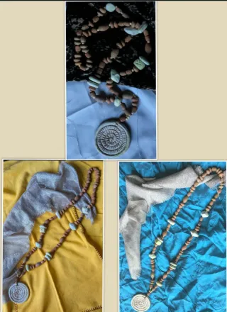 Collana etnica Maya con maxi pendente