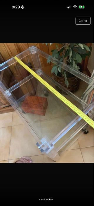 Mesa auxiliar El Corte Inglés acrílico