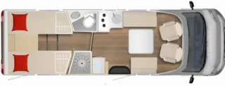 Alquiler autocaravana 4 plazas con aire acond.