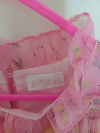 Abito BIMBUS bambina 7 anni farfalle