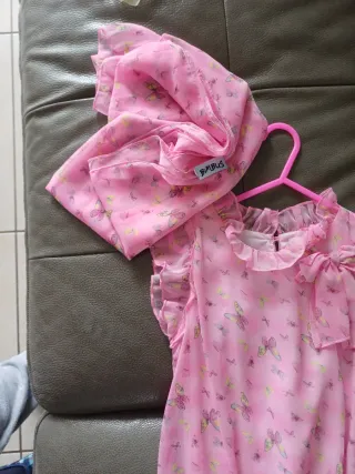 Abito BIMBUS bambina 7 anni farfalle