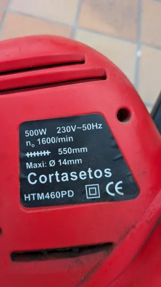 Cortasetos Eléctrico 500W