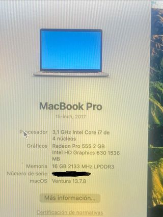 MacBook Pro 2018 i7 Plata