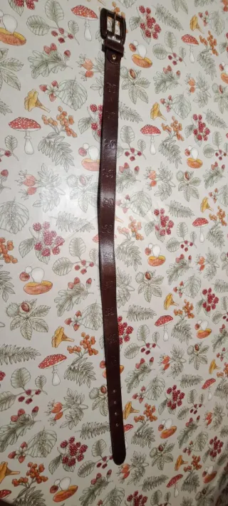 Cinturón de piel mujer marrón