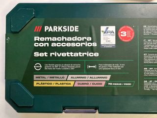 Remachadora Parkside + 320 remaches ciegos