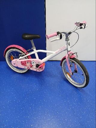 Bicicleta niños 16 pulgadas Btwin 500 Doctor Girl blanca
