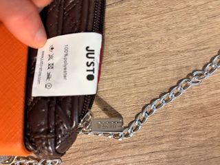 Borsa JUSTO con catena argento