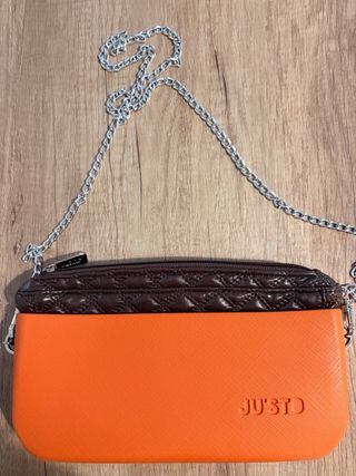 Borsa JUSTO con catena argento