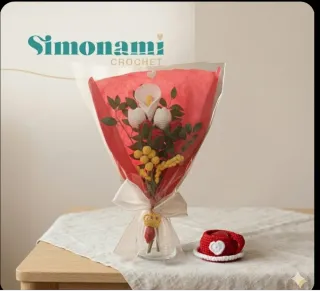 Bouquet Di Fiori Realizzati A Mano All' Uncinetto