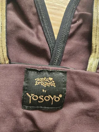 Top tirantes marrón con detalles dorados