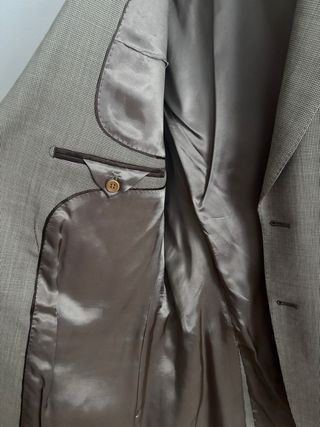 Chaqueta de traje marrón