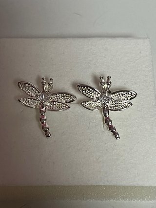 Pendientes Plata Ley Libélula