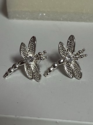 Pendientes Plata Ley Libélula